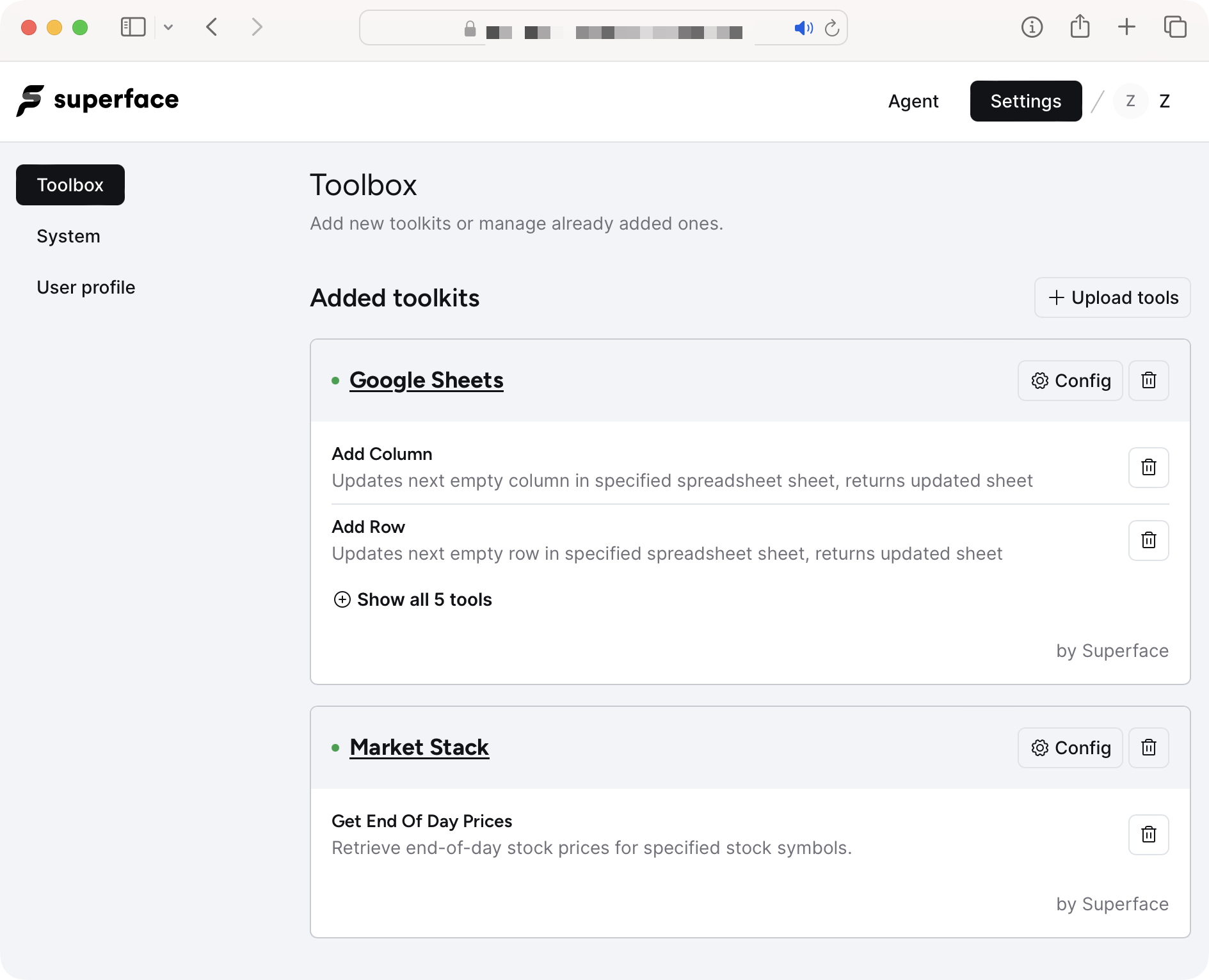 Connecting toolkits inside Superface for use with OpenAI GPTs